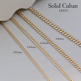 10K Solid Gold Cuban Chain 4.20mm