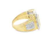 Elegant Men Gold Diamond Ring