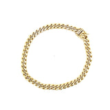 10K Gold Hollow Cuban Bracelet 6mm