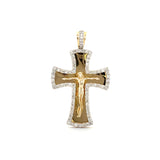 10K Men Diamond Cross Gold