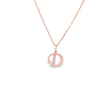 Diamond Initial Gold Necklace