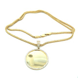 10K Gold Memory Pendant Zirconia Medium