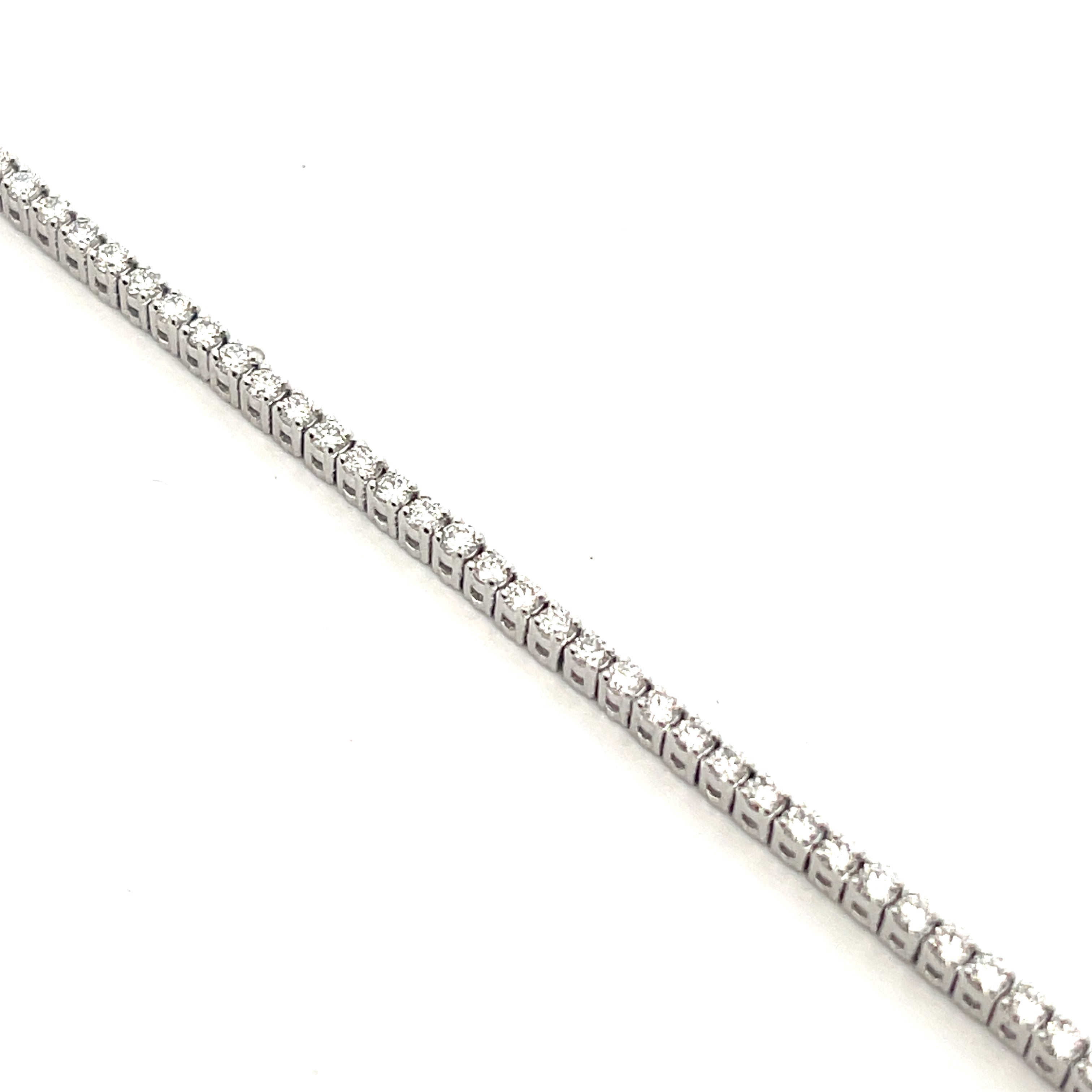 Diamond Tennis Bracelet Gold 2mm