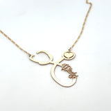 Stethoscope Gold Name Necklace