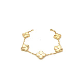 18k Gold Large 5 Clover VCA Bracelet