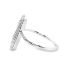 Elegant Diamond Paperclip Ring