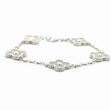 Clover Bracelet Zirconia Silver S925