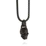 DETAILED B SKULL PENDANT