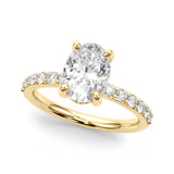 Oval Shape Diamond Engagement Ring- Omega