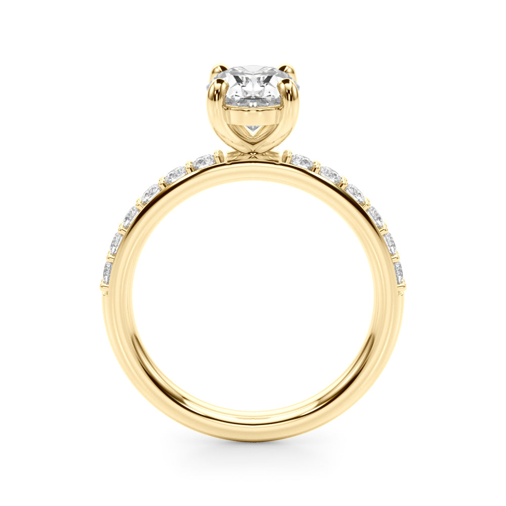 Oval Shape Diamond Engagement Ring- Omega