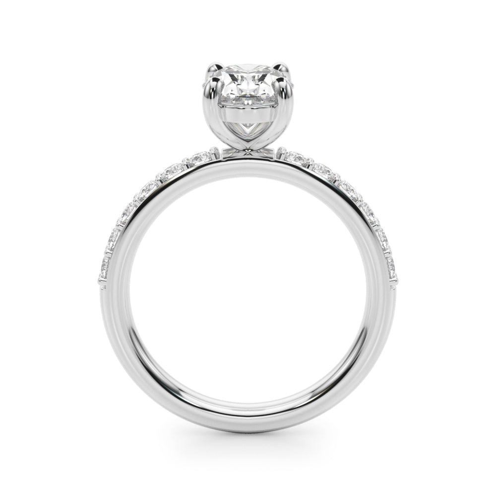 Oval Shape Diamond Engagement Ring- Omega