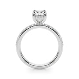 Oval Shape Diamond Engagement Ring- Omega