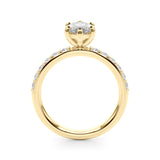 Marquise Shape Diamond Engagement Ring- Omega