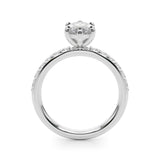 Marquise Shape Diamond Engagement Ring- Omega