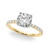 Round Brilliant Shape Diamond Engagement Ring- Omega