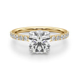 Round Brilliant Shape Diamond Engagement Ring- Omega