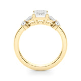 Emerald Cut Shape Diamond Engagement Ring- Marki