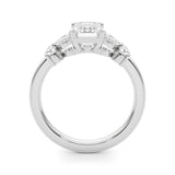 Emerald Cut Shape Diamond Engagement Ring- Marki