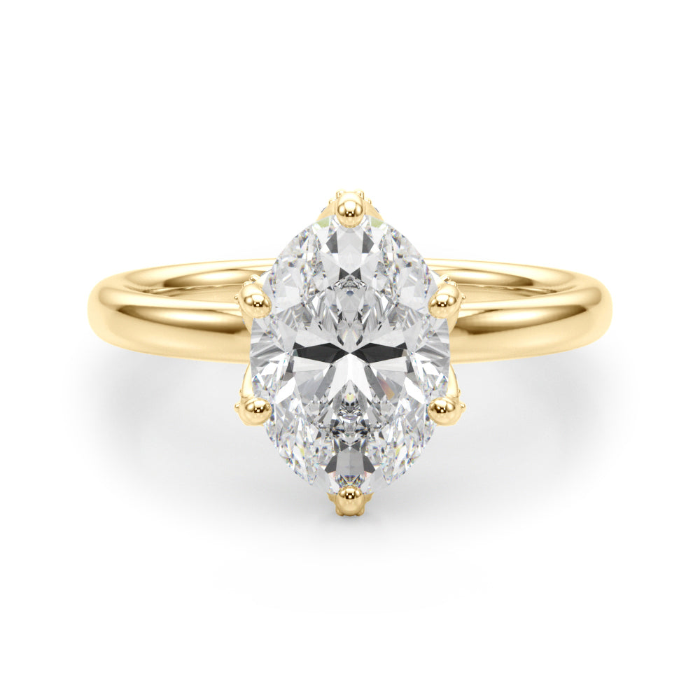 Oval Shape Diamond Engagement Ring - Fiora