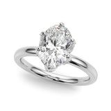 Oval Shape Diamond Engagement Ring - Fiora