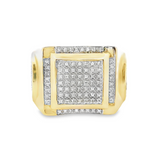 Elegant Men Gold Diamond Ring