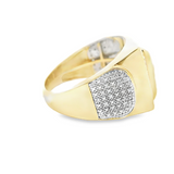 Elegant Men Gold Diamond Ring