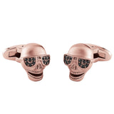 SKULLSHINE CUFFLINKS BLACK GUNMETAL