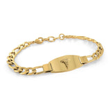 Medical Bracelet Figaro Link Men