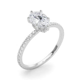 Pear Shape Diamond Engagement Ring- Omega