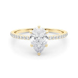 Pear Shape Diamond Engagement Ring- Omega