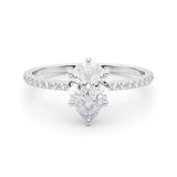 Pear Shape Diamond Engagement Ring- Omega