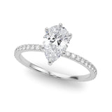 Pear Shape Diamond Engagement Ring- Omega