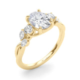 Fancy Oval Shape Diamond Engagement Ring- Marki