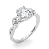 Fancy Oval Shape Diamond Engagement Ring- Marki