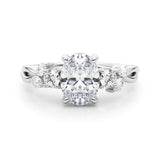 Fancy Oval Shape Diamond Engagement Ring- Marki