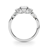 Fancy Oval Shape Diamond Engagement Ring- Marki