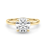 Classic Double Hidden Halo Engagement Ring-Irene