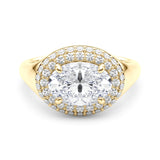 Oval Shape Engagement Ring- Olivia