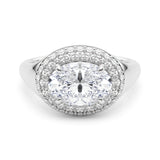 Oval Shape Engagement Ring- Olivia