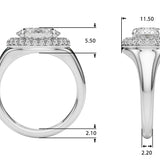 Oval Shape Engagement Ring- Olivia