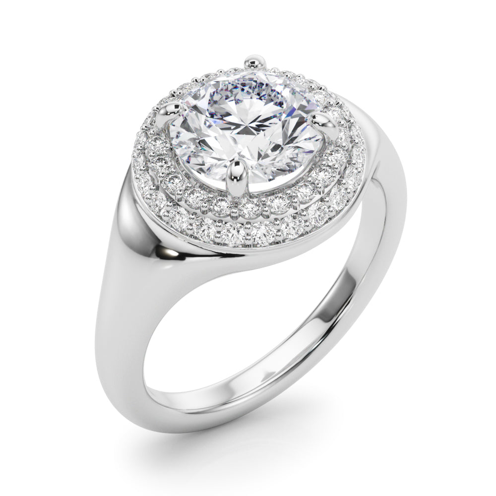 Round Brilliant Shape Engagement Ring- Olivia