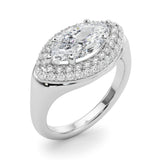 Marquise Shape Engagement Ring- Olivia