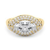 Marquise Shape Engagement Ring- Olivia