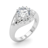 Round Brilliant Shape Engagement Ring- Fancy