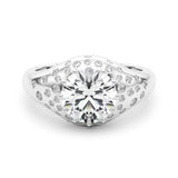 Round Brilliant Shape Engagement Ring- Fancy