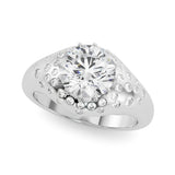 Round Brilliant Shape Engagement Ring- Fancy