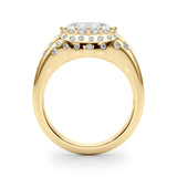 Oval Shape Engagement Ring- Fancy