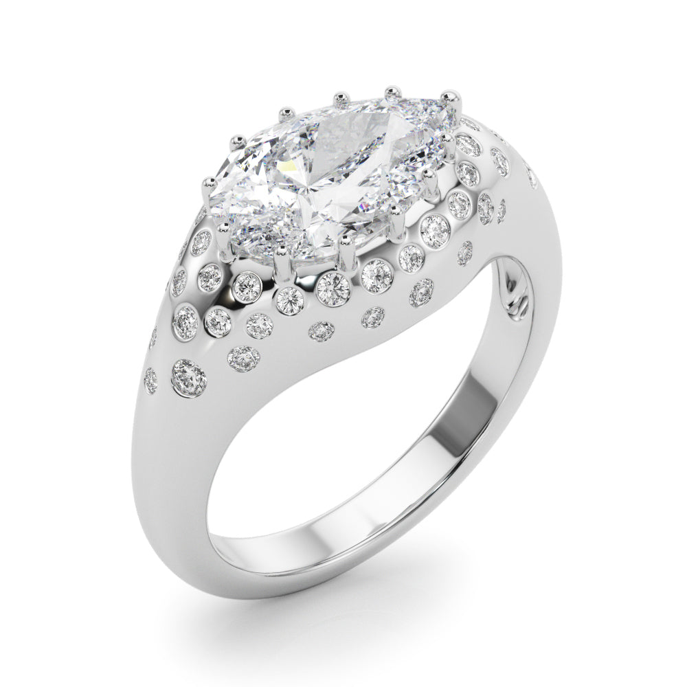 Pear Shape Engagement Ring- Fancy