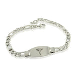 Medical Bracelet Figaro Link Ladies