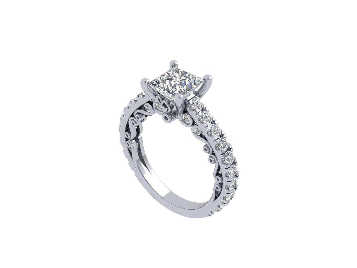 Princess Diamond Karla solitaire Ring